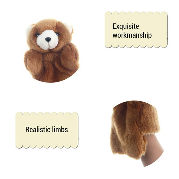 Marionetas de mano de peluche, juguete de animal, juguete imaginativo para contar historias, regalo para niños