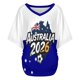 thumbnail image 4 of Women's Football Graphic T-Shirt, Women's V Neck Short Sleeve Soccer Fan T Shirt with Names Print Casual for Soccer Tournament 2026 Navy Size: XL, 4 of 5