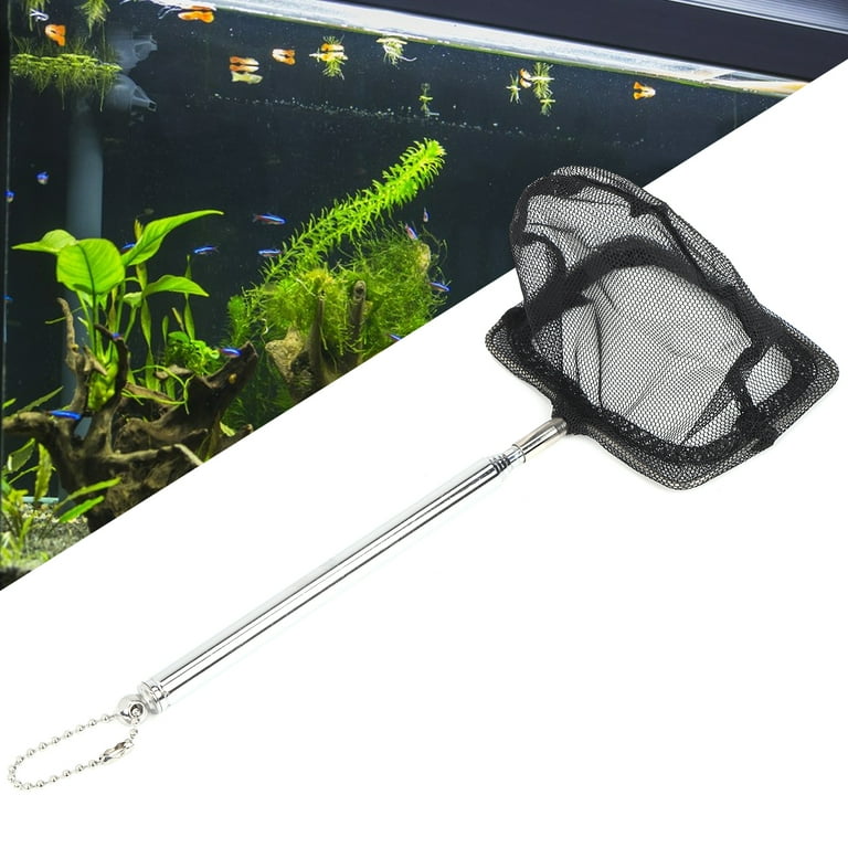 Telescopic Aquarium Fishing Net with Extendable Stainless Steel