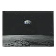 thumbnail image 1 of Earth Cutting Board, Planet Earth As Seen from the Moon Outer Space Milky Way Quiet Night Sky Galaxy, Decorative Tempered Glass Cutting and Serving Board, Large Size, Black Grey Blue, by Ambesonne, 1 of 1