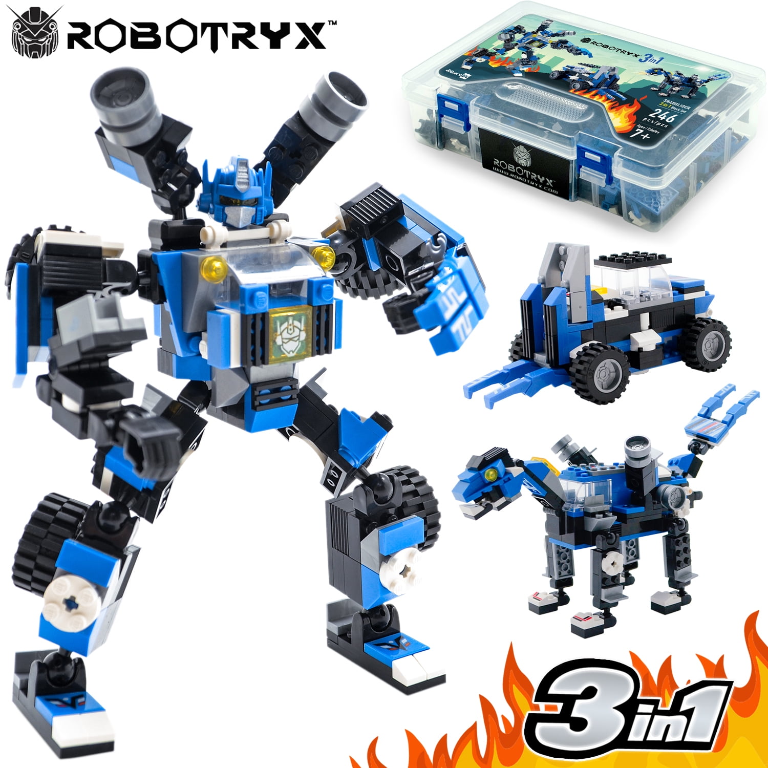 Robot STEM Toy 3 In 1 Fun Creative Set, Construction Building Toys For
