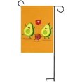 thumbnail image 5 of SKYSONIC Garden Flag Funny Avocado Family Double-Sided Printed House Sports Flag-12x18(in)-Polyester Decorative Flags for Courtyard Garden Flowerpot, 5 of 6