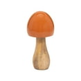 thumbnail image 2 of Home Decor Mushroom Sculpture for Shelf Decor or Coffee Table Decor - Decorative Ornaments for Living Room, Bathroom or Office Decor - Modern Room Accent Statue for Any Space, 6", Orange, 2 of 9