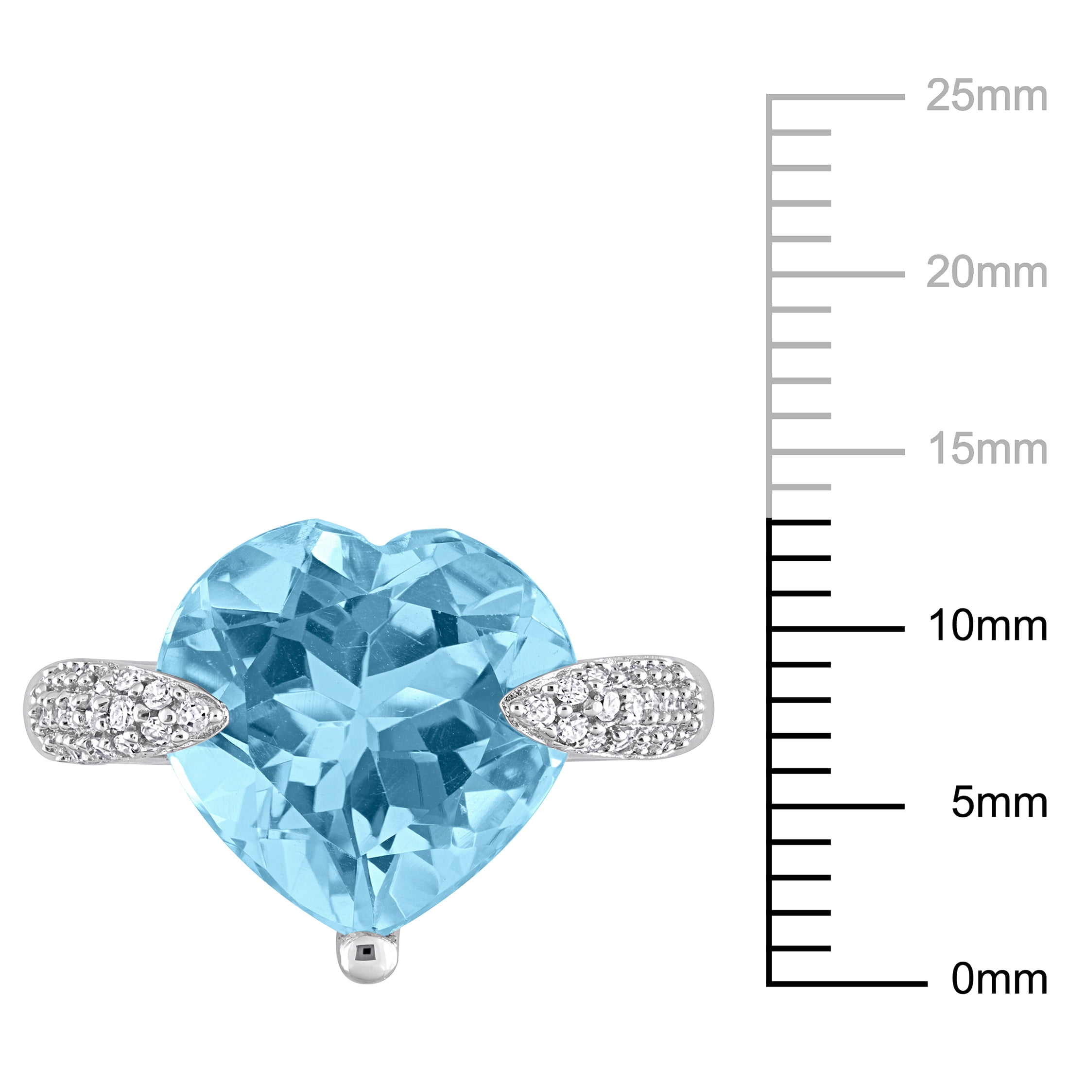 Everly Women's Topaz 14k White Gold Ring