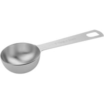 Stainless Steel Deep Bowl Clear Scale Tablespoon Measuring Spoon Silver