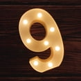 thumbnail image 1 of Letrero luminoso LED con números y letras para marquesina, ideal para bodas, cumpleaños, fiestas, Navidad, luz nocturna, decoración para el hogar y el bar (9), 1 of 5