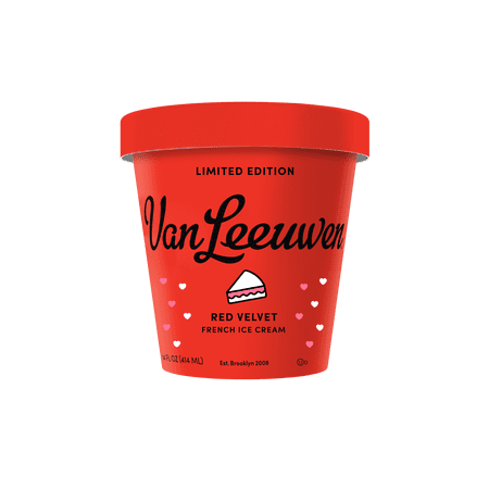 Van Leeuwen Limited Edition French Artisan Ice Cream Red Velvet, Shellfish-Free, 14 oz 1 Count
