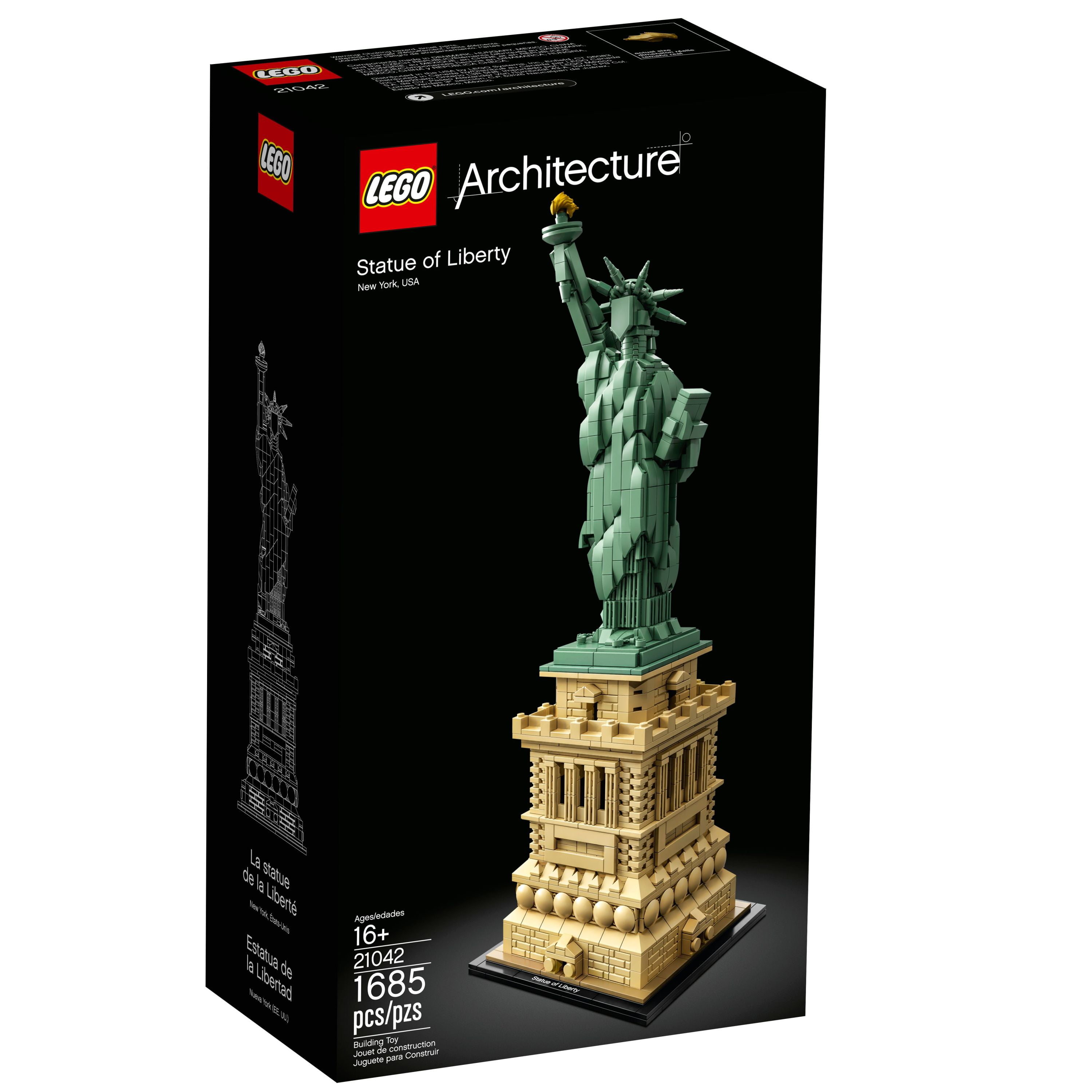 LEGO Architecture Statue of Liberty 21042 Model Building Set - Collectible New York City Souvenir, Creative Home Décor Office Centerpiece, Great Gift Idea for Adults and Teens - Walmart.com