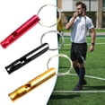 thumbnail image 2 of 3 Pcs Sifflets d'Urgence Multifonctions Super Forts avec Porte-Clés Traitement Anodique Signalisation Sifflets de Survie Portables pour Randonnée, 2 of 7