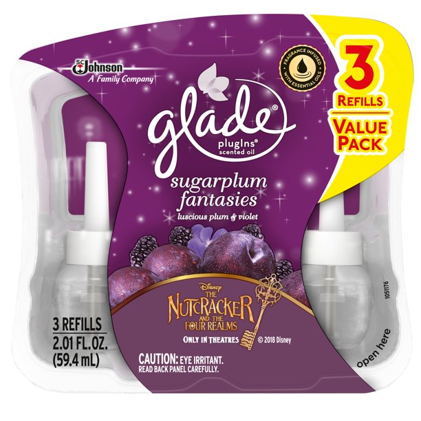 Glade PlugIns Scented Oil Air Freshener Refill, Sugarplum Fantasies, 3