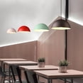 thumbnail image 3 of Retro Colorful Semicircle Metal Pendant Lighting for Dining Room, Minimalism Industrial Style Pendant Light Fixture, Modern Simple Pendant Lamp for Kitchen Island Garage Over Table, 3 of 7