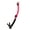 Black Silicone/Pink, variant on IST SN-204 Dry Top Snorkel with Hypoallergenic Silicone, Splash Guard & Flex Tube for Diving & Snorkeling (Black Silicone)
