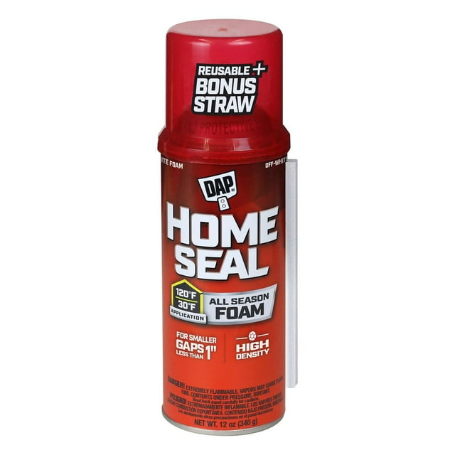Mousse de scellement expansible DAP Home Seal, 340 g, Blanc Cassé