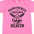 thumbnail image 4 of Inktastic Handpicked for Earth by My Gigi in Heaven with Angel Wings Boys or Girls Baby Bodysuit, 4 of 5
