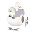 thumbnail image 3 of Oggfader Wireless Earbuds Bluetooth 5.4 Wireless Earphones In Ear Ultra Long Battery Life High Definition Sound Quality Noise Reduction Sports Bluetooth Earphones White, 3 of 6