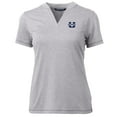 thumbnail image 2 of Women's Cutter & Buck Heather Gray Utah State Aggies Forge Blade V-Neck Top, 2 of 3