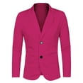 thumbnail image 2 of Unique Bargains Men's Long Sleeve Notch Lapel Single Breasted Casual Blazer, 2 of 7