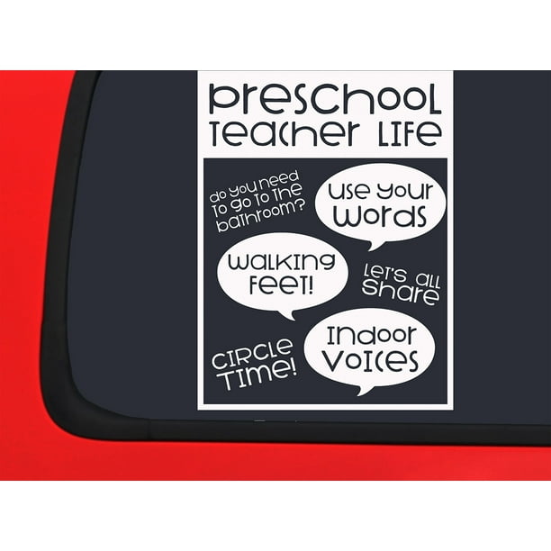 Car Sticker Preschool Teacher Life Quotes Funny Children Teach School Car Window Decal Sticker White 7 Inch Car Sticker Preschool Teacher Life Quotes Funny Children Teach School Car Window Decal Sticker White 7 Inch
