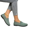thumbnail image 2 of IEMIEMIEM Orthopedic Shoes for Women Arch Support Flower Embroidered Non Slip Slip on Work Shoes Wide Mesh Stretch House Shoes Comfortable 2026 Orthopedic Shoes Green 9 Wide, 2 of 7
