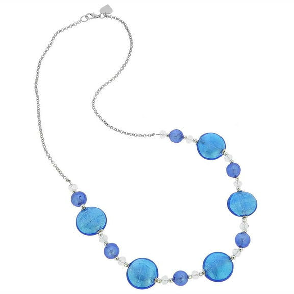 GlassOfVenice Murano Glass Oceano Necklace - Blue