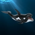 thumbnail image 3 of Fyydes Simulation Whale Miniature Animal Toy Collection Figurine Home Accessory Decor Ornament, Miniature Whale, Whale Ornament, 3 of 8