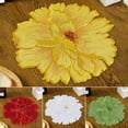 thumbnail image 3 of Visland Flower Shape Placemats Polyester Non-Slip Insulation Crossweave Washable Table Mats, Wedding Accent Centerpiece Flower Shape, 3 of 6