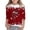 T10-Red, variant on Ulitacool Tops For Girl Christmas Long Sleeve Crewneck Cartoon Prints Xmas Sweatshirt 5-6 Years Pink