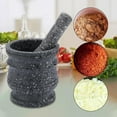 thumbnail image 4 of Premium Manual Garlic Crusher Resin Herbs Grinding Ginger Tool Granite pattern, 4 of 8
