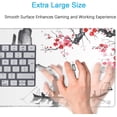thumbnail image 2 of Cherry Blossoms Full Desktop Mouse Pad XXL Extended Large Gaming Mousepad Stitched Edges Japanese Keyboard Mouse Mat Non-Slip Rubber Base White Desk Pads(Size:35.4x15.7in), 2 of 5