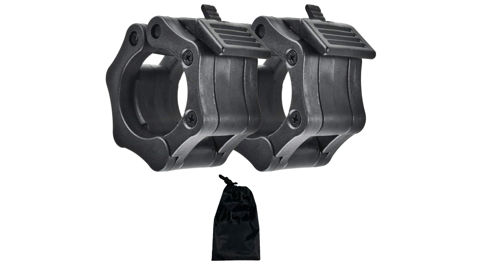 DEVU Olympic Barbell Clamps 2 inch Quick Release Pair 2" Hole Barbell