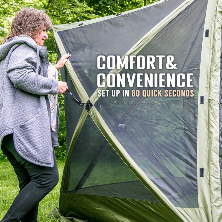 CLAM Quick-Set 9x9 ft Venture Portable Outdoor Canopy Shelter