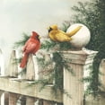 thumbnail image 2 of Rossini, John 20x20 White Modern Wood Framed Museum Art Print Titled - The Fence Sitters, 2 of 4