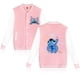 thumbnail image 1 of Chaqueta de béisbol de Lilo Stitch para hombres y mujeres, Sudadera con capucha de los años 90, Y2k, niños, niñas, chaquetas Harajuku, ropa de calle, abrigos universitarios, 1 of 4