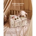 thumbnail image 2 of Gilysido  Floral Diaper Caddy Organizer, Cotton Baby Basket, Gift for Baby Shower, Newborn Essentials, Pastoral Daisy, 2 of 7