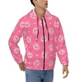 thumbnail image 4 of Zip Up Hoodies for Men - Romantic Loving Cute Pig Rosy Red Long Sleeve Comfrt Men'S Fashion Hoodies & Sweatshirts, Jackets for Men Hoodies Pullover Clothing Clothes with Pouch, 4 of 5