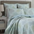 thumbnail image 2 of Laura Ashley Saltwater Reversible Quilt Set, King Saltwater Blue 206341, 2 of 9