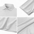 thumbnail image 6 of Big and Tall Essentials Men's Solid Golf Polo Shirt, Black, Sizes XLT-8XLT White 6XL, 6 of 6