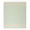 thumbnail image 3 of HomeRoots 516512 Turquoise Woven Cotton Striped Throw Blanket, 3 of 5