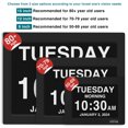 thumbnail image 2 of American Lifetime 2025 Dementia Clock – Large Display Digital Clock with Day, Date & Custom Alarms, for Seniors & Alzheimer’s, Auto-Dimming, Multi-Language, Black, 2 of 9