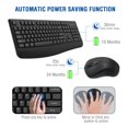 thumbnail image 2 of Combo de teclado y ratón inalámbricos EDJO de tamaño completo, paquete de 2, 2 of 7