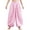 Pink, variant on Yeahdor Girls Boys Arab Satin Wide-Leg Bloomers Harem Trousers Kids Belly Dance Pants Party Wear Light Green 16