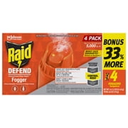 Raid Concentrated Deep Reach Pest Insect Killer & Roach Fogger, 1.5 oz, 4 Count