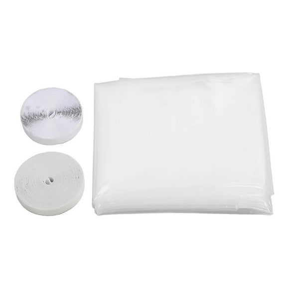 Window Insulation Film Kit for Cold Heat Thicker Reusable Adhesive Cuttable Clear Window Insulating Film 188 X 200cm