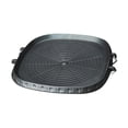 thumbnail image 3 of Luzkey Korean Grill Pan Korean BBQ Plate Rectangle Cooking Tool Heavy Duty Frying Pan Barbecue Tray for Restaurant Garden Travel BBQ, 3 of 8