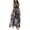 Blue, variant on Women Summer Evening Maxi Dress Halter Neck Backless Floral Print Full-Length Dress Sexy Sleeveless Deep V-Neck Party Dress