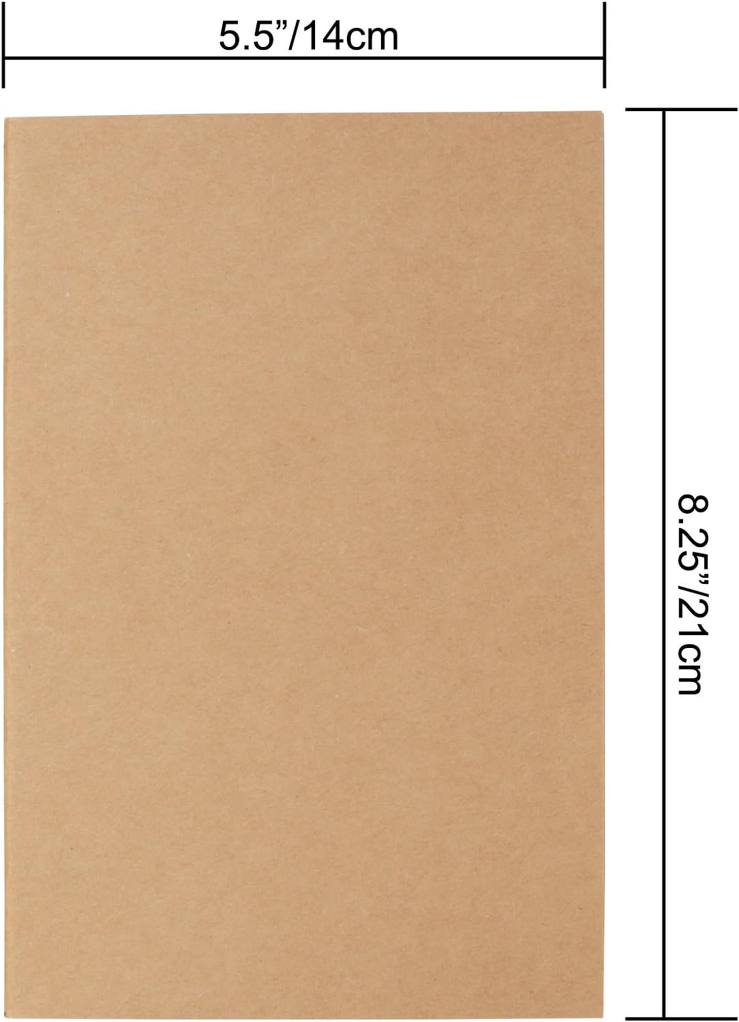 8 Pcs A5 Kraft Paper Notebooks,Journal Softcover Notebooks,5.5 x 8.3 Inch Lined 60 Pages 30 Sheets Memo Note Pad, Travel Journal Set,Notebook Journals for Travelers, Students and Office Supplies