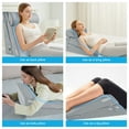 thumbnail image 6 of MOONORAH Wedge Pillow for Sleep Apnea, Adjustable Wedge Pillow Headboard, Bed Wedge Pillow for Back, Neck, Leg Pain Relief, Pillow Wedge for Sleeping, Acid Reflux with Neck Support Pillow, Grey, 6 of 9