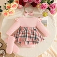 thumbnail image 3 of Glisme Girl Outfits O Neck Long Sleeve Cartoon Prints Bodysuits Dress Headbands Set Adorable Newborn Playsuit Pink, 3 of 5