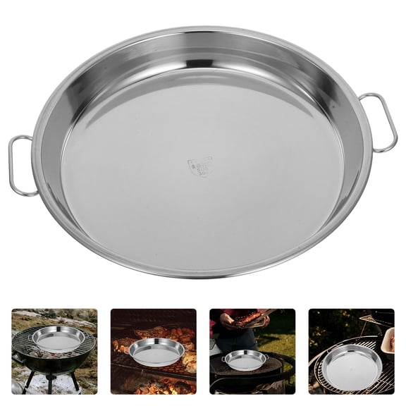 BESTYASH Heavy Duty Stainless Steel Food Serving Tray Multipurpose Pan for Kitchen Use