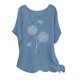 thumbnail image 2 of Fiudx Camisas para Mujer Blusas Informales con Estampado de Manga Corta y Cuello Redondo de Verano para Mujer a La Moda, 2 of 4
